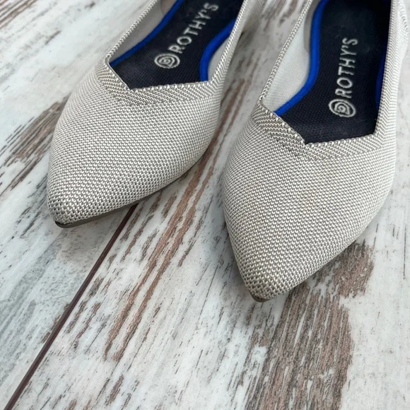 Rothy’s The Point Flax Birdseye Knit Flats - Size 8.5 - Picture 15 of 16